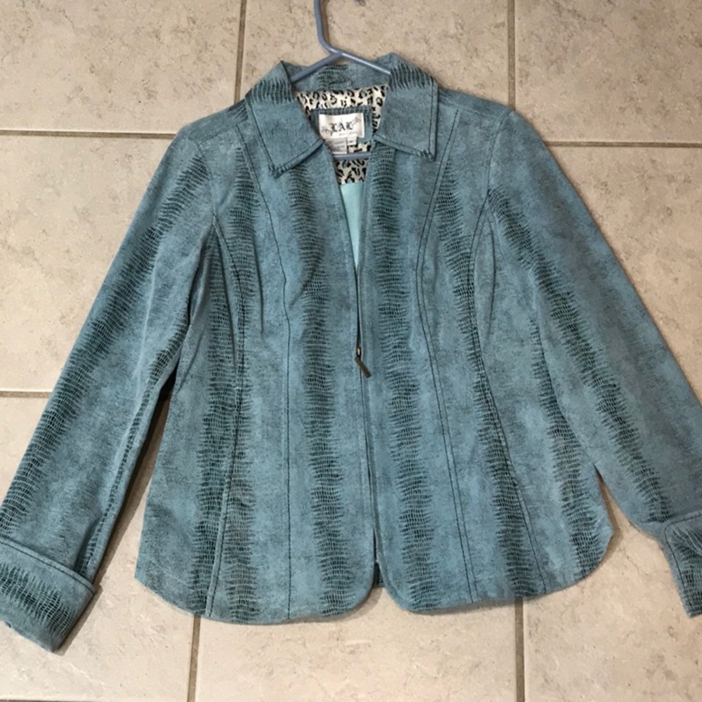 Leather Blue Jacket